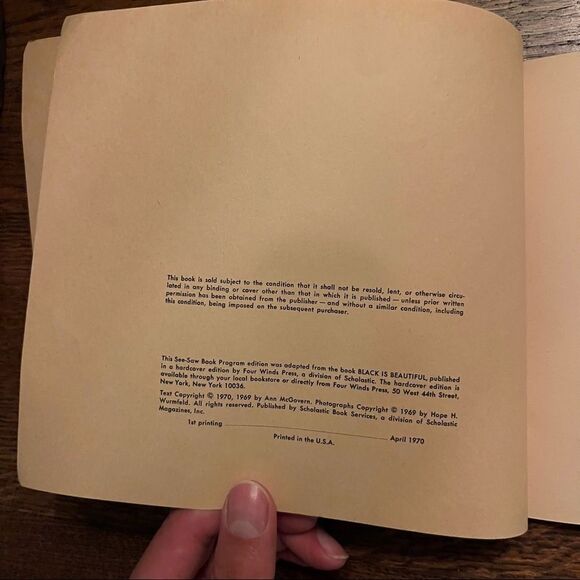 Vintage Early 70s Song About Black Picture Book By Ann McGovern - Picture 4 of 5